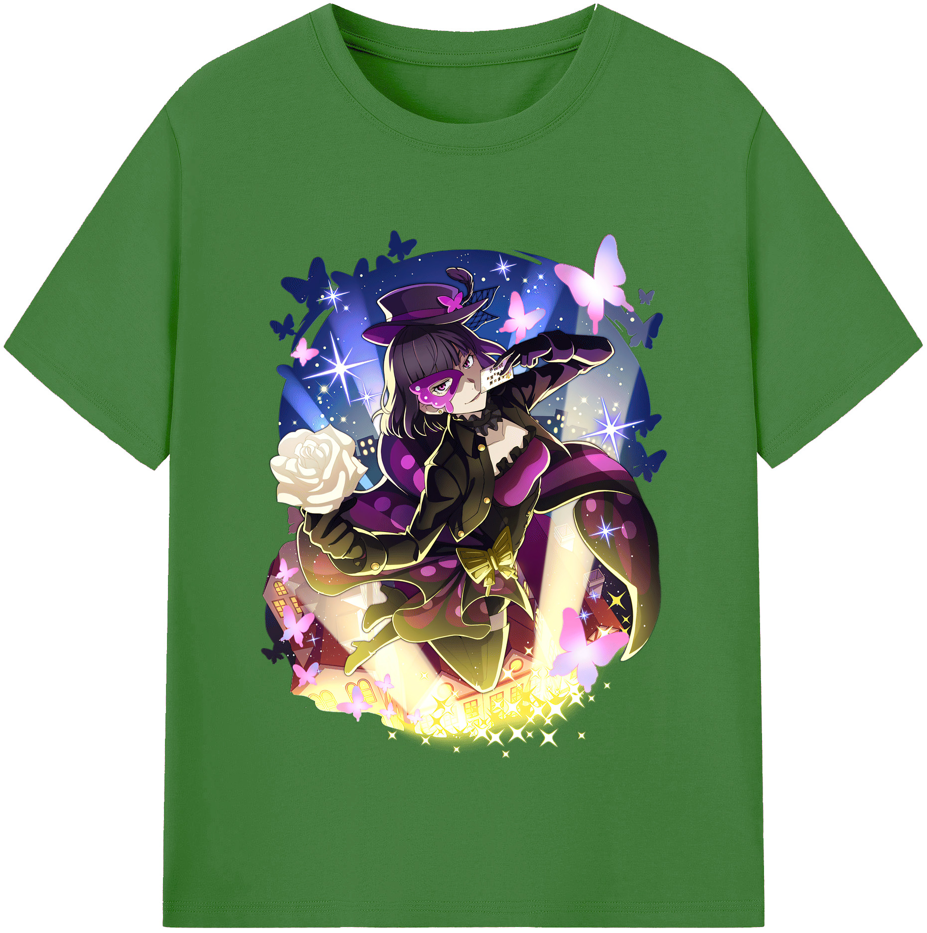 （画像用） 文豪ストレイドッグス Bungo Stray Dogs レディースカジュアルプリントTシャツ（綿100％）